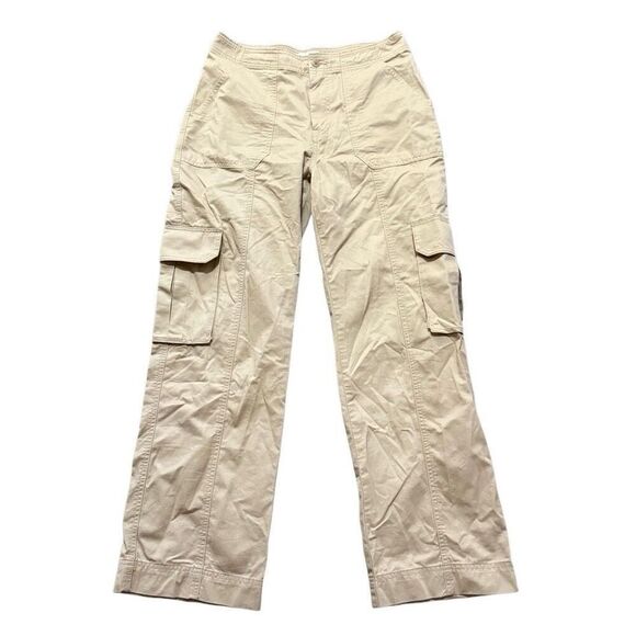 Abercrombie & Fitch Cargo Tan Straight Leg Pants Size 8R - Picture 1 of 3